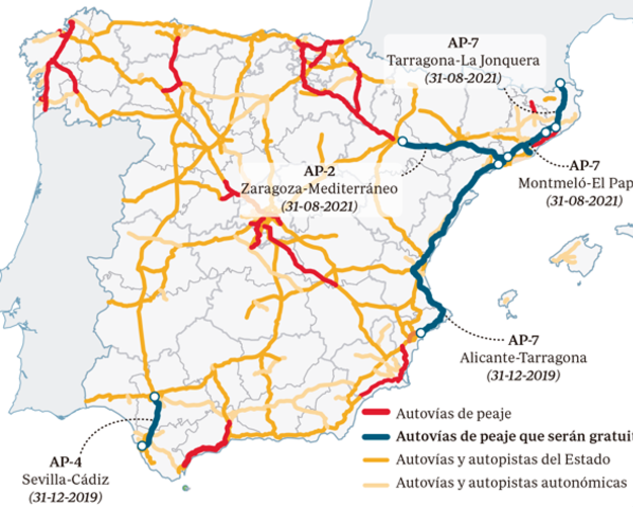 Cápsula Comparación Escalofriante Mapa De Autovias De España Animado Cajón Batería 8313